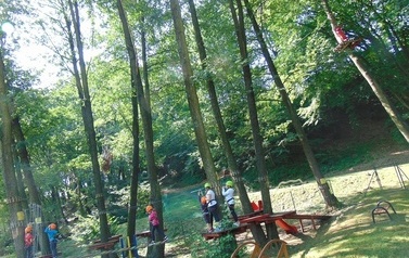 Zabawa w parku linowym na Trzech Wzg&oacute;rzach 5