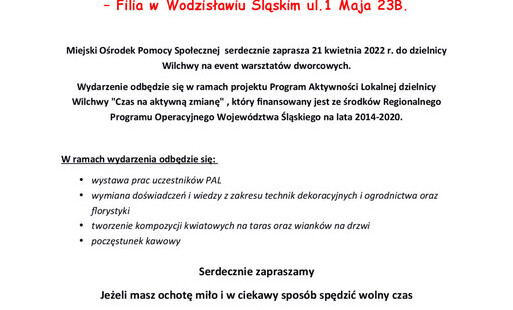 Zdjęcie do Zaproszenie na event warsztat&oacute;w dworcowych