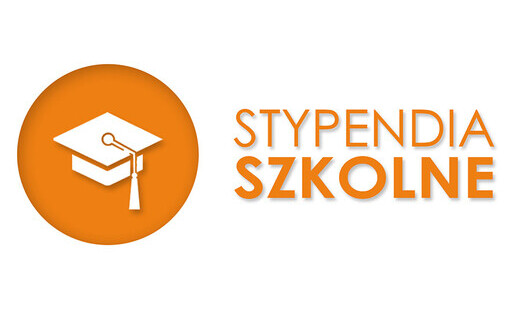grafika z napisem stypendia szkolne